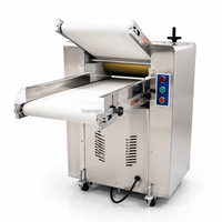Laminoir à pâte en acier inoxydable 110 V pour pain arabe, pizza, nouilles, presse hydraulique de table, laminoir à pâte de qualité alimentaire