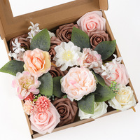 Kepala Bunga Mawar Buatan Berkualitas Tinggi untuk DIY Corsage, Pakaian, Dekorasi Pernikahan, Latar Belakang Dinding, dan Perlengkapan Dekorasi Kue