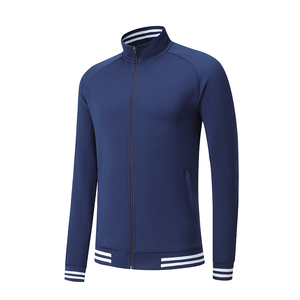 Logotipo personalizado Ropa deportiva Gimnasio Fitness Hombres Chaqueta 90% Nylon 10% Spandex Entrenamiento Cremallera Chaqueta para hombres - Product Image 5