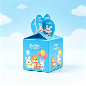 Cute Bear Unicorn <strong>Easter</strong> <strong>Gift</strong> <strong>Box</strong> Heart Top Foldable Paper <strong>Box</strong> <strong>Easter</strong> Party Candy Fruit Packaging <strong>Box</strong> - Product Image 6