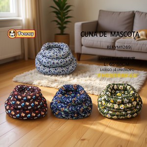 Cuccia Rotonda per Cani in Seta 88*65CM, Letto di Lusso per Animali Domestici - Product Image 3