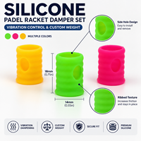 Amortisseur de vibrations en silicone léger, durable et portable avec logo personnalisé pour accessoires de raquettes de padel - Vente en gros