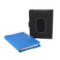 Cahier de notes A5 avec logo personnalisé, classeur rose à 6 anneaux, feuilles mobiles, simili cuir, papier cadeau scolaire A4, agenda