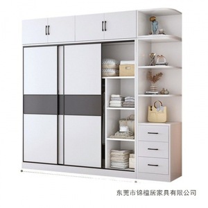 Moderno Armario con Puertas Corredizas y Estante de Almacenamiento para Dormitorio, Uso Doméstico - Product Image 5
