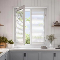 Fabricant professionnel de portes et fenêtres propose des fenêtres à persiennes en bois sur mesure pour la décoration de la maison, volets extérieurs à persiennes en bois.