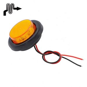 2 "Inch Round 9LED Side Marker Amber/Red w Pig Tail <span class=keywords><strong>Position</strong></span> Indicator Waterproof Light for Truck Trailer RV Caravan Tray-back - Product Image 6