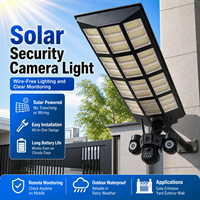 Lampe de sécurité solaire 8000W avec caméra, batterie 30000mAh, étanche IP65, surveillance à distance pour route, jardin, cour