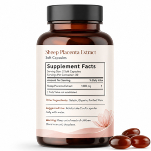 Cápsulas de Gel Suave de Extracto de Placenta de Oveja y Gynostemma Azul, Refuerzan el Sistema Inmunológico, Antioxidante, Suplemento de Belleza para Adultos, Orgánico, 100 Unidades - Product Image 6