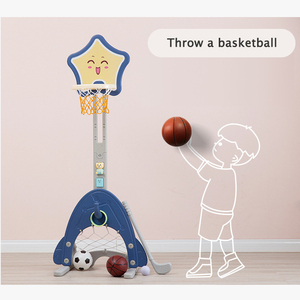 <span class=keywords><strong>Canestro</strong></span> da <span class=keywords><strong>Basket</strong></span> Portatile per Bambini 3 in 1 Regolabile in Plastica Rimovibile per Interni Personalizzabile - Product Image 4