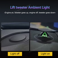 Haut-parleur tweeter 32 couleurs pour Audi A4 A5 A6 A7 Q5 Q7 Q8 C7 B9, klaxon électrique LED pour tableau de bord de voiture, remplacement des aigus