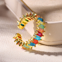 Anillo Clásico Songfu, Chapado en Oro de 18K, con Incrustaciones de Circonita de Color Diamante, Anillo Exquisito de Moda
