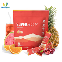 Magnesium Focus On-The-Go Drink Mix 20 Poudres d'électrolytes aromatisées aux fruits Soutien immunitaire pour adultes Gestion de l'énergie Vente flash Amazon