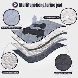 大型ペット用トレーニングパッド、高齢犬用おしっこパッド、再利用可能な子犬用トレーニングパッド - Product Image 5
