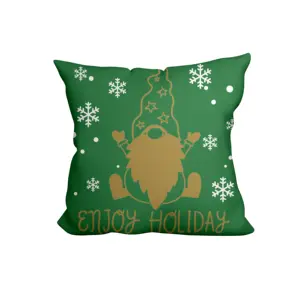 Wholesale custom Christmas sofa cushion cover 45*45 pillowcase sublimation house decorative pillow case