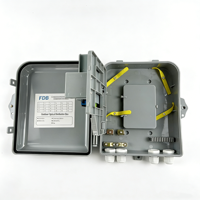 Boîtier de distribution de fibre optique FTTx 16 cœurs, prix d'usine, boîte DB 16 voies, boîte vide, déchargement avec accessoires pour montage mural/sur poteau