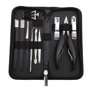 Kit di Lusso per Pedicure Maschile, Set Portatile da Viaggio con Custodia con Cerniera, Strumenti per Unghie Incarnite, Tronchesine Robuste - Product Image 6