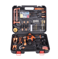 Juego de Herramientas Manuales Profesionales Naranja de 117 Piezas, Kit de Herramientas Eléctricas Inalámbricas para Bricolaje, Portátil, Certificado MSDS, OEM, Superventas
