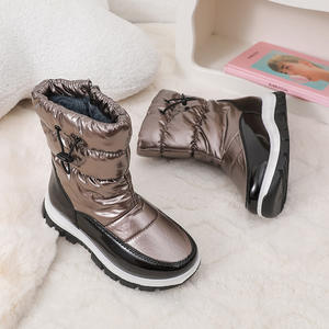 Yl7454 מחיר זול מגפי שלג נמוך מים ניילון, נעלי ספורט חמות ילדים חורף - Product Image 3