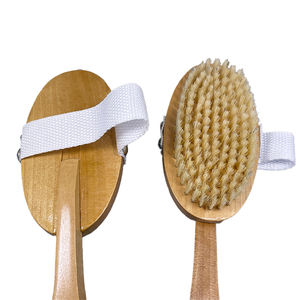 Cepillo de baño de madera para lavar la piel, cerdas de Sisal Natural, exfoliación para celulitis, cepillo corporal de limpieza para piel ligera, marco de bambú - Product Image 4