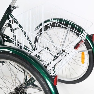 Tricycle adulte Deseo 26 pouces avec panier ouvert, vélo cargo pour les déplacements des personnes âgées - Product Image 4