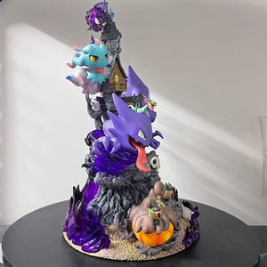 Pokem-on figura fantasma tipo GK figura conjunto Gengar Haunter Mimikyu Misdreavus con Diorama Base Anime estatua coleccionable modelo - Product Image 3