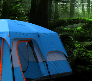 Tente de <span class=keywords><strong>Camping</strong></span> Monopièce Wind Valley 14' x 10' x 78" Imperméable en Oxford Quatre Saisons pour 6 Personnes avec <span class=keywords><strong>3</strong></span> Portes pour Plage et Extérieur - Product Image 5