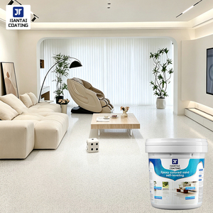 Revestimiento autonivelante para pisos con arena epoxi coloreada, pintura para pisos de mármol con efecto mármol altamente realista, rentable, OEM/ODM - Product Image 1