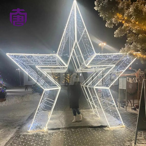 Luz LED 3D Personalizable en Forma de Estrella, IP65, Resistente al Agua, Decoración Navideña para Centros Comerciales y Parques, Moderna, Fácil Instalación, 2 Años de Garantía - Product Image 2