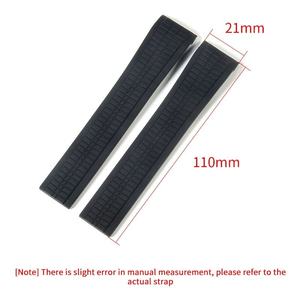 Bracelet de montre pour Patek <span class=keywords><strong>Philippe</strong></span> Aquanaut série 5164/5167, 21mm, étanche, anti-poussière, en caoutchouc, en Silicone - Product Image 4