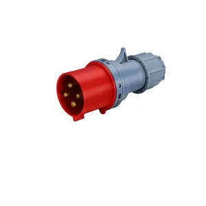 Industrial waterproof connector 16A/32A explosion-proof solid copper aviation plug open socket Industry plug