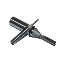 Mata Bor Router Kayu Tideway Industries 1/4 & 1/2 Inch Shank Straight End Grade 1/4 2 Flutes TCT Milling Cutter