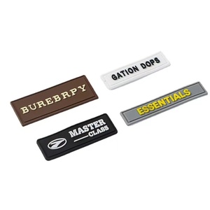 La cantidad mínima de pedido Marca Diseño etiqueta de goma logotipo personalizado silicona PVC ropa parche - Product Image 4