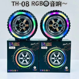Thiết Kế Mới Bluetooth Loa Âm Thanh Với RGB Ánh Sáng Âm Nhạc Máy Nghe Nhạc Xe Hình Dạng Bánh Xe Loa Không Dây Mini Loa Hỗ Trợ <span class=keywords><strong>TF</strong></span> U Đĩa - Product Image 2