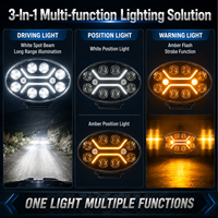 Feux de route LED ovales de 9 pouces homologués E Mark R112 R10 R7 R65 XA1 9-36V IP68