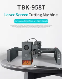 TBK 958T ufficiale macchina per la marcatura Laser in fibra di fabbrica 20W macchina per incisione Laser incisore per legno di plastica del telefono di taglio dello schermo