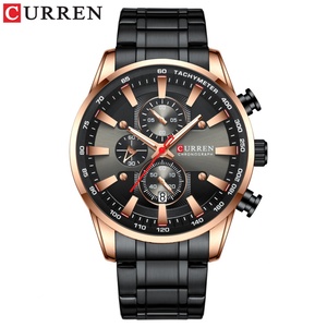 CURREN 8351 Custom Watch OEM Japan Quartz Luxury Male <b>Clock</b> Chronograph Stainless Steel Watch - Product Image 5