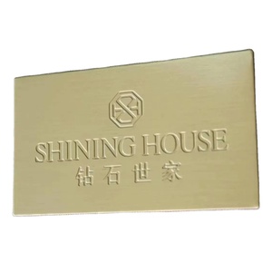 <span class=keywords><strong>Plaque</strong></span> signalétique en métal <span class=keywords><strong>adhésive</strong></span> gravée personnalisée, autocollant d'étiquette en acier inoxydable, <span class=keywords><strong>plaque</strong></span> de signalisation en aluminium brossé - Product Image 1