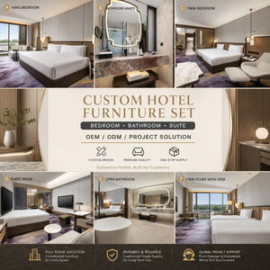 Juego de Muebles Modernos de Lujo para Habitaciones de <span class=keywords><strong>Hotel</strong></span>, Habitaciones Dobles, Baños, Solución Integral para Proyectos OEM ODM - Product Image 6