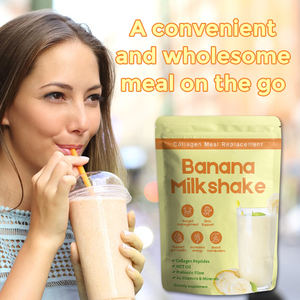 Muz unu yedek parlayan cilt saç için hidrolize kollajen vitamin Fiber ile sallamak sıska muz proteini sallamak tozu - Product Image 2