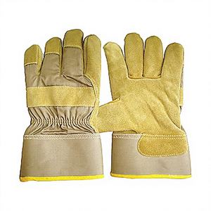Gants de sécurité pour grimpeurs canadiens les plus vendus, en cuir de chèvre grainé, imperméables, ignifuges, anti-vibrations, pour travaux en hauteur - Product Image 1