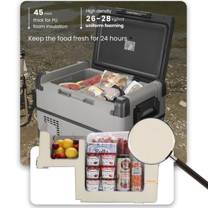 Nevera Portátil Evercool para Senderismo y Pesca, Nevera Mini con Compresor Solar, Refrigerador Portátil con Certificación CE GS para Exteriores, 12V 220V AC DC, 40 Litros C/V - Product Image 4