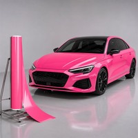 Film de protection de peinture automobile (PPF) personnalisé en gros, film de changement de couleur rose romantique pour voitures de luxe