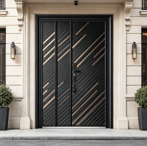 Puertas de Seguridad de Aluminio de Alta Calidad, Puerta de Entrada Resistente a Huracanes con Personalización Completa - Product Image 5