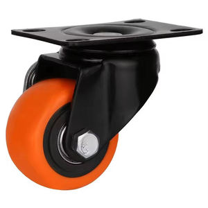 <b>Wheels</b> For Furniture Office School Hospital 1.5 Inch 2 Inch 3 Inch Black Steel 360 Degree Swivel Casters 40kg Load <b>Replacement</b> - Product Image 2