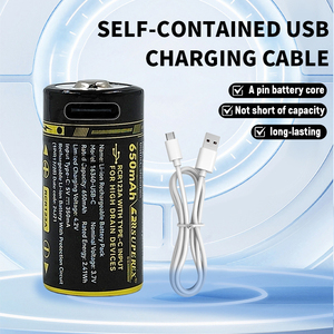 Batterie rechargeable au <span class=keywords><strong>lithium</strong></span> SUPEREX 16340-USB-C <span class=keywords><strong>CR123A</strong></span> 3.7V 650mAh, batterie détachable en stock, vente en gros d'usine - Product Image 4