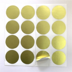 Wafer certificato oro personalizzato sigilla etichette busta pacchetto sigilli adesivo - Product Image 5