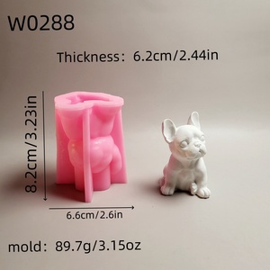 Handmade <b>Resin</b> Casting <b>Molds</b> <b>for</b> DIY Decorative Ornaments Ins Style <b>Silicone</b> pet dog <b>Mold</b> W0288 - Product Image 3