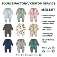 Baby Romper Pyjama Jumpsuit Ecologisch Wasbaar Ademend Zacht Aanpasbaar 2026 Bamboe Katoen Herfst Winter Kleding