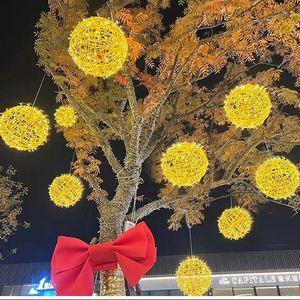 <span class=keywords><strong>Luces</strong></span> LED en Forma de <span class=keywords><strong>Guirnalda</strong></span>, Decoración Festiva para Exteriores, <span class=keywords><strong>Esferas</strong></span> Luminosas Navideñas, Iluminación de Calles, Guirnaldas para Decoración de Árboles - Product Image 1