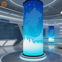 Module LED P4 à Vente Chaude Intérieur Extérieur Pleine Couleur Taux de Rafraîchissement Élevé, Mur Vidéo LED Souple Flexible Spécial, Affichage Dynamique
